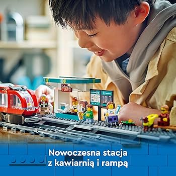 LEGO City Tramwaj miejski ze stacją, Zabawka dla Dziecka do